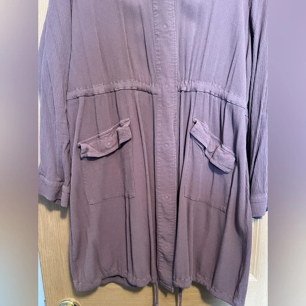 Torrid button up duster jacket